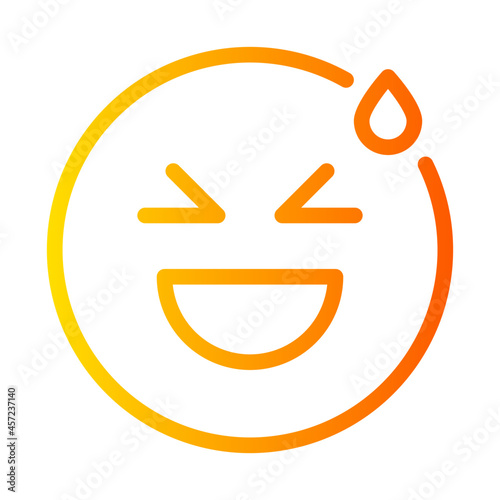 grinning gradient icon