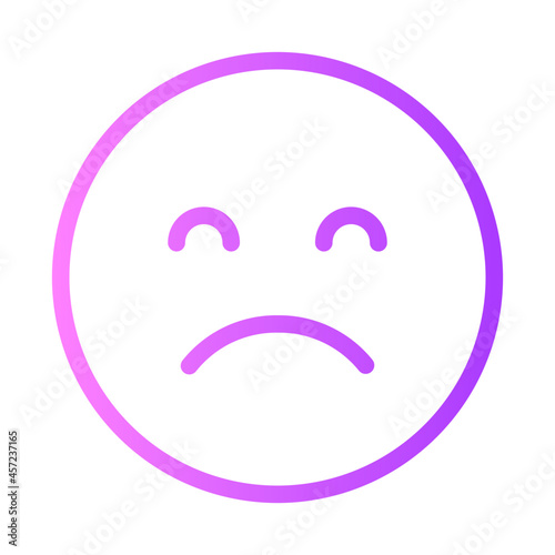 sad gradient icon