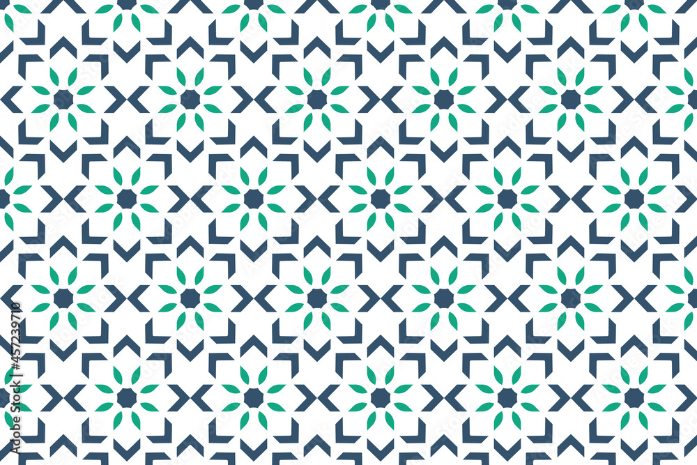 Arabic patterns background. Geometric seamless Muslim ornament backdrop