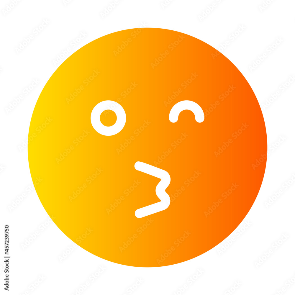 kiss gradient icon kiss gradient icon
