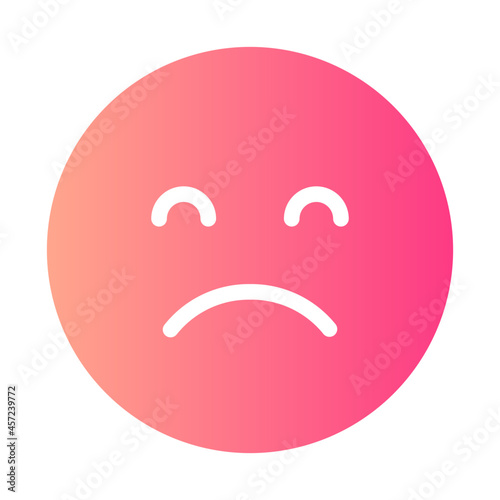 sad gradient icon
