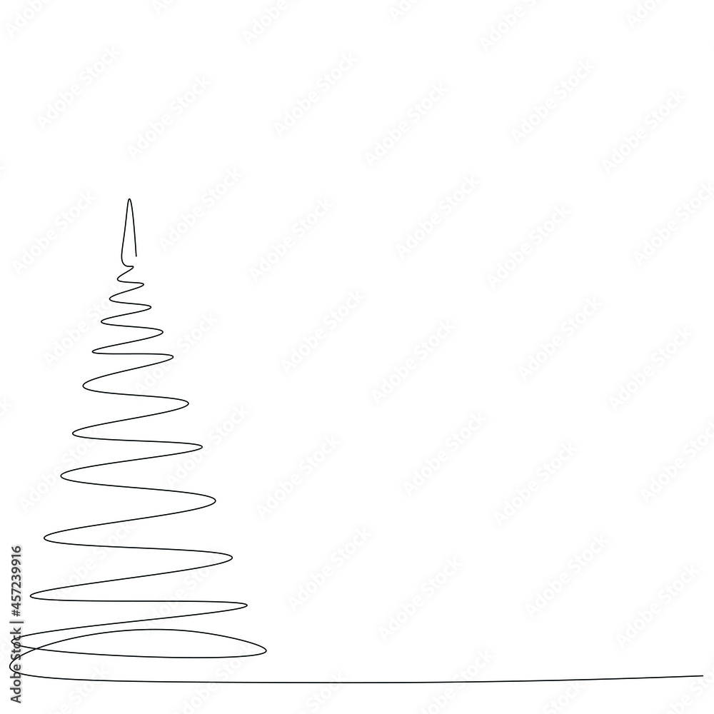 Christmas background with tree silhouette vector illustration Christmas background with tree silhouette vector illustration
