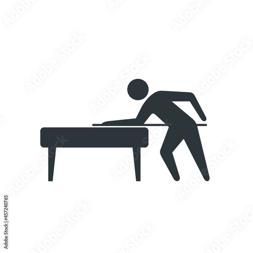 billiard player icon