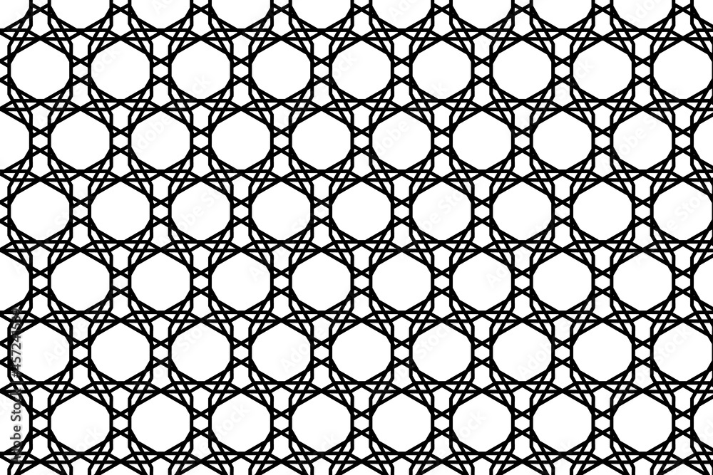 Naklejka premium Geometric pattern for multiple usage. Repeating geometric tiles with linear triangles. Vector illustration