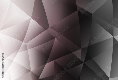 Light Gray vector abstract polygonal template.