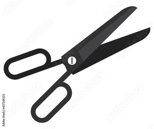 black scissors tool