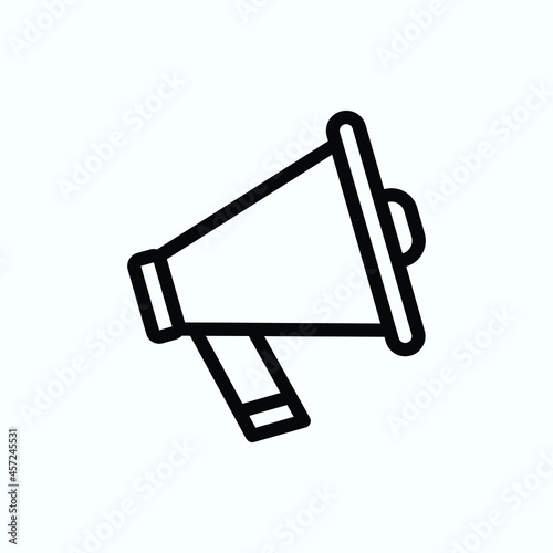 Isolated vector advertisement icon mike announce 