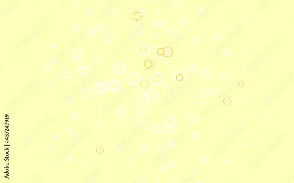 Light Red, Yellow vector backdrop with dots.