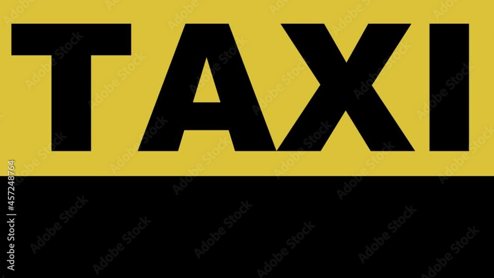 taxi cars on yellow-black background banner taxi cars on yellow-black background banner