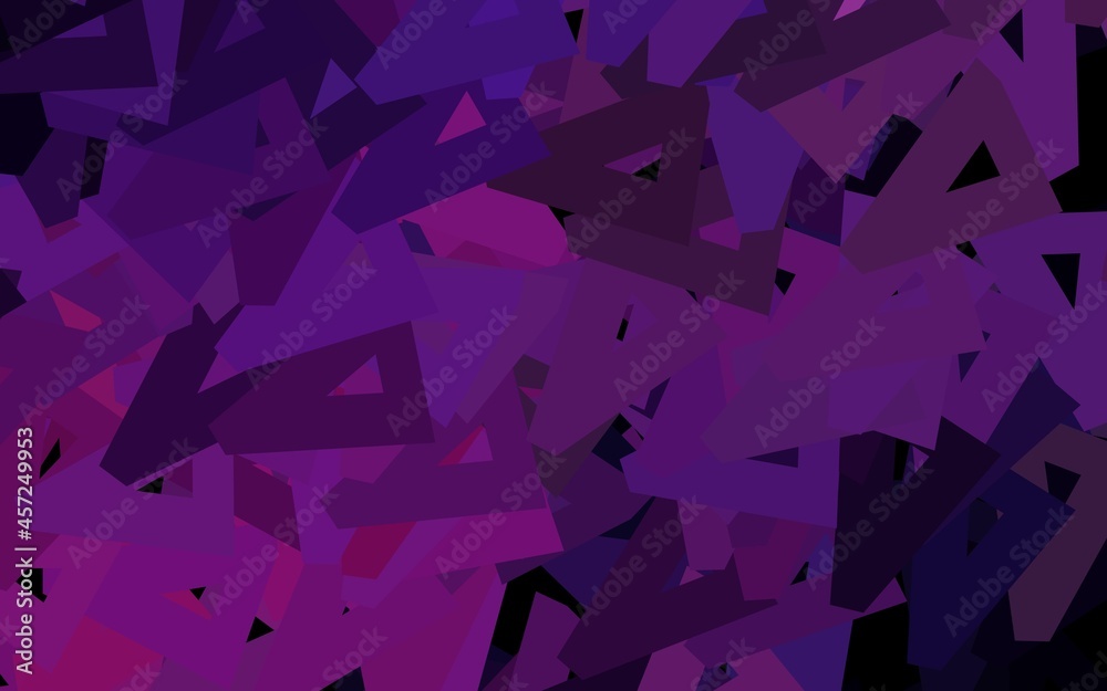 Dark Purple, Pink vector background with polygonal style. Dark Purple, Pink vector background with polygonal style.