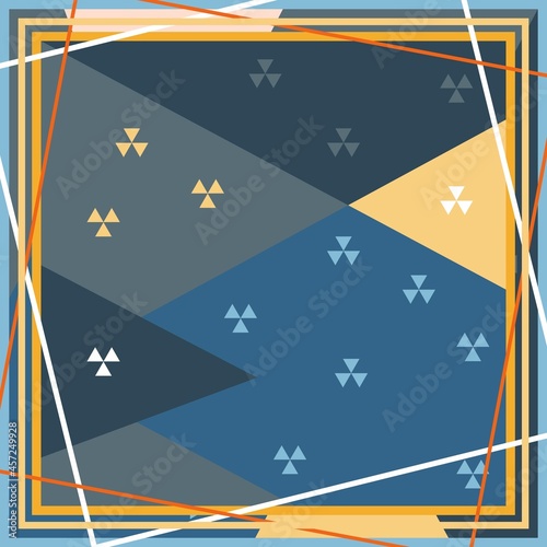 Pattern of hijab motif design with abstract design. Silk scarf pattern vector design inspiration