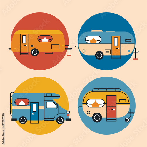 four recreational vehicles styles
