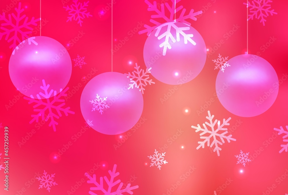 Light Red, Yellow vector backdrop in holiday style. Light Red, Yellow vector backdrop in holiday style.