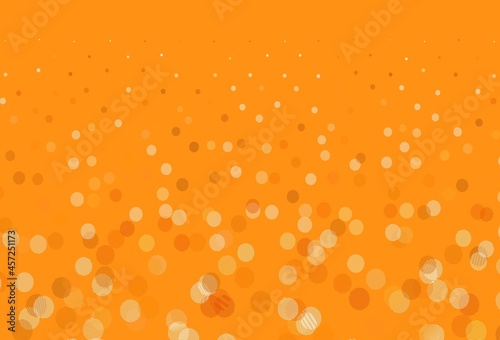 Light Orange vector template with circles.