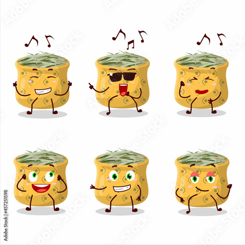 An image of rosemary dancer cartoon character enjoying the music