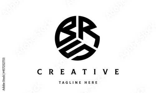 BRS creative circle three letter logo