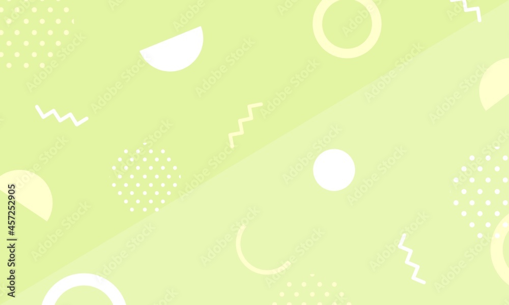 パステルカラー 緑のメンフィス柄素材 Stock Vector Adobe Stock