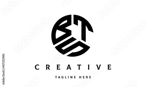 BTS creative circle three letter logo