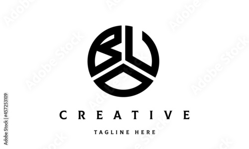 BUO creative circle three letter logo photo