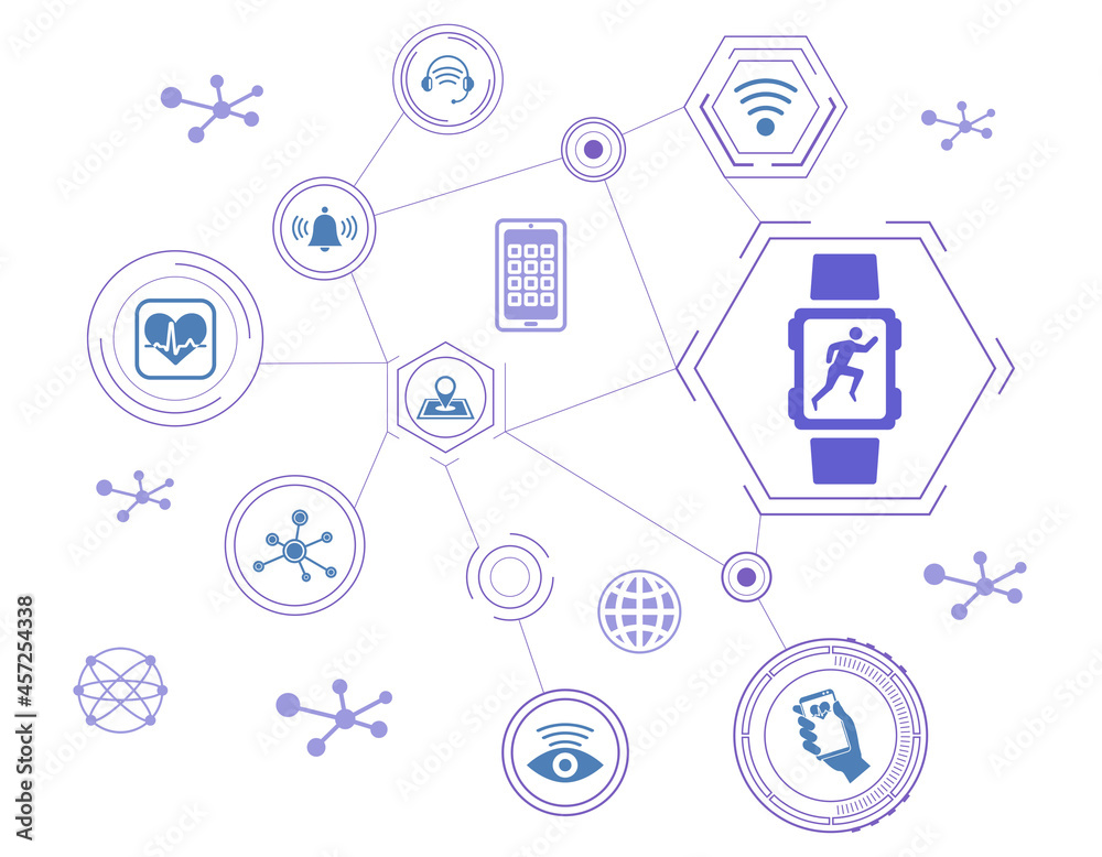 Concept of wearable technology Concept of wearable technology