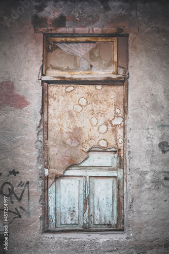 Old rustic wooden main door