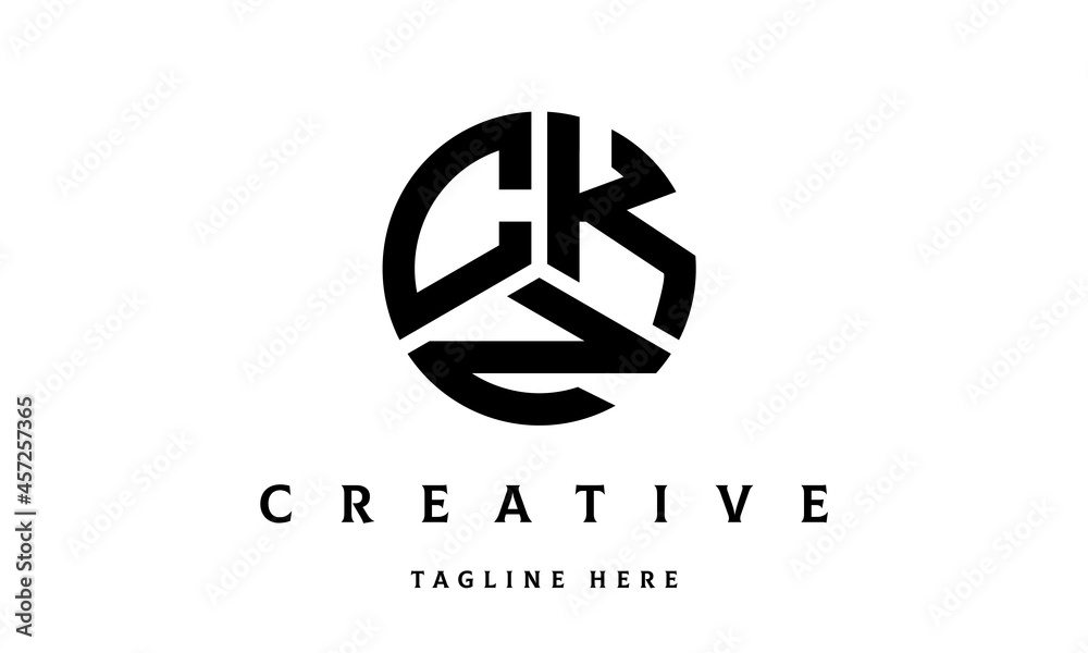 CKN creative circle three letter logo