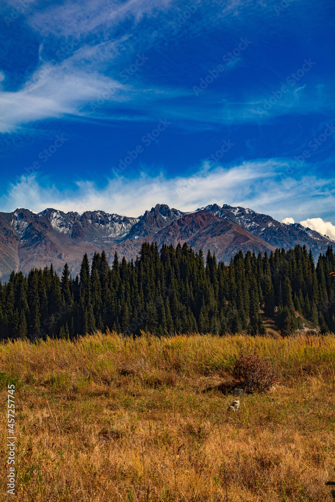 landscape with mountains