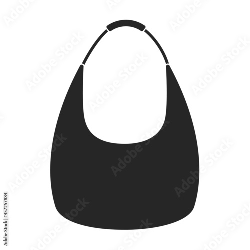Bag vector icon.Black vector icon isolated on white background bag.