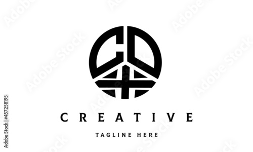 COX creative circle three letter logo