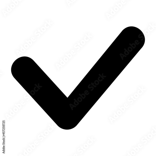 Check icon on white background