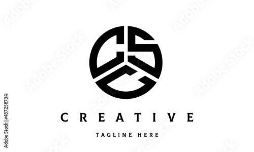 CSC creative circle three letter logo
