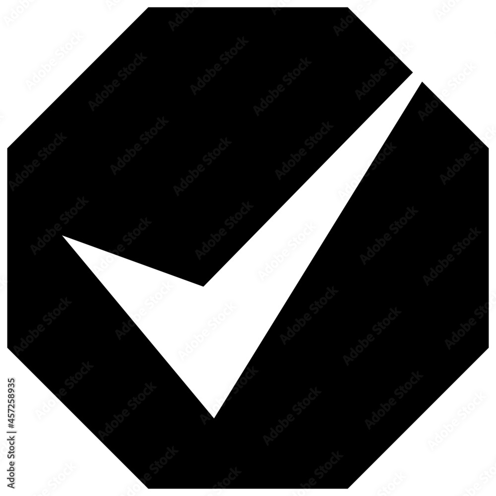 Check icon on white background Check icon on white background