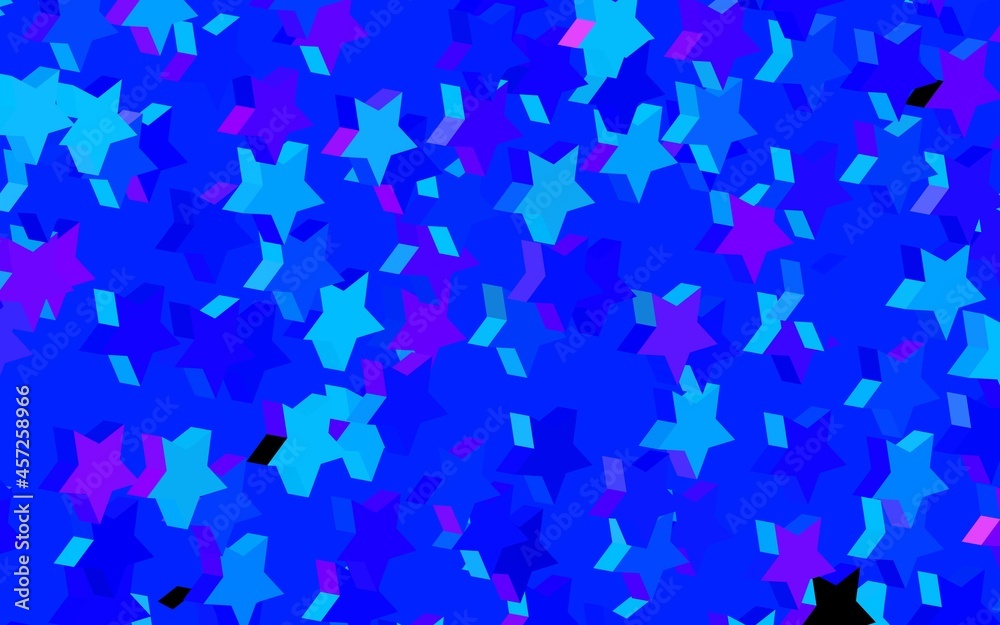Dark Pink, Blue vector texture with beautiful stars. Dark Pink, Blue vector texture with beautiful stars.