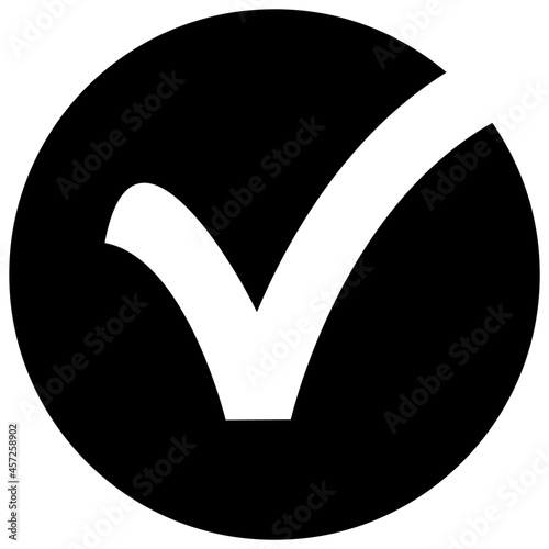 Check icon on white background