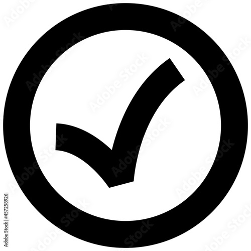 Check icon on white background