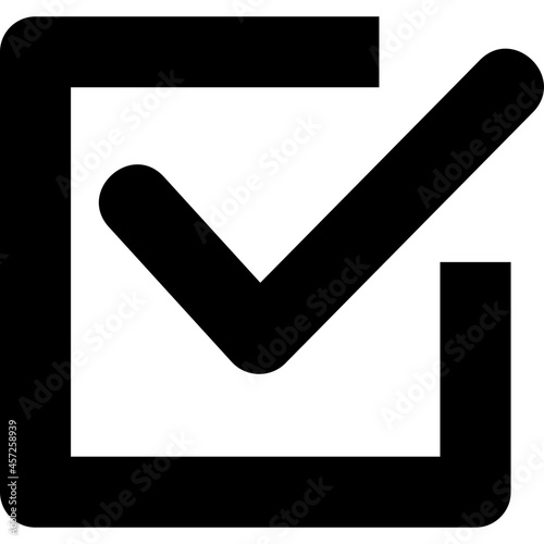 Check icon on white background
