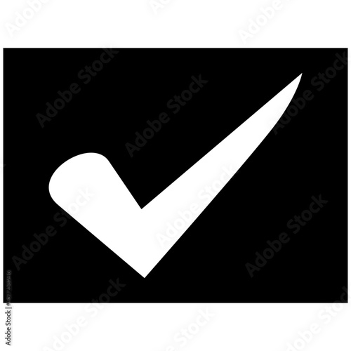 Check icon on white background