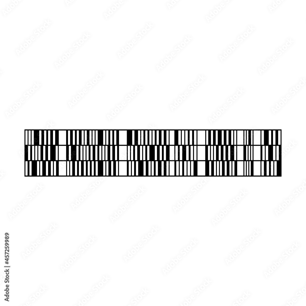 Bar code vector cartoon icon. Vector illustration barcode on white ...