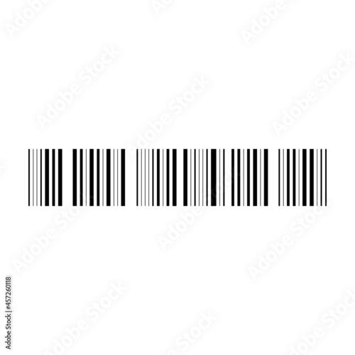 Bar code vector cartoon icon. Vector illustration barcode on white background. Isolated cartoon illustration icon of label bar code .