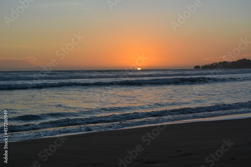 sunset on the beach