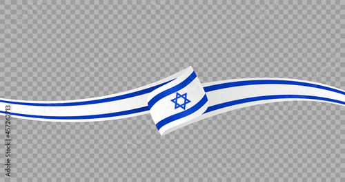 Waving flag of Israel isolated  on png or transparent  background,Symbol of Israel,template for banner,card,advertising ,promote, vector illustration top gold medal sport winner country