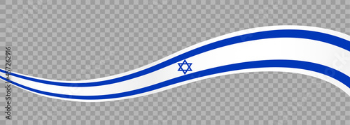 Waving flag of Israel isolated  on png or transparent  background,Symbol of Israel,template for banner,card,advertising ,promote, vector illustration top gold medal sport winner country