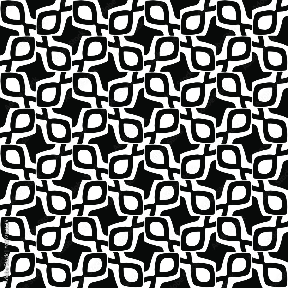 Seamless vector pattern in geometric ornamental style. Black pattern. Seamless vector pattern in geometric ornamental style. Black pattern.