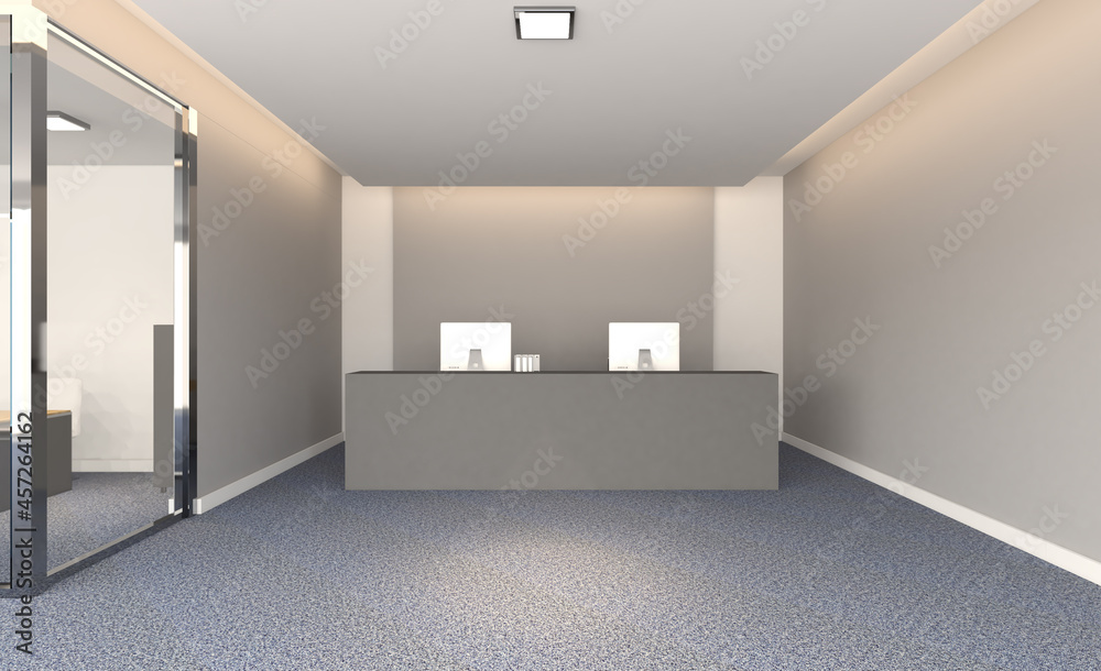 Modern office Cabinet. 3D rendering. Meeting room Modern office Cabinet. 3D rendering. Meeting room