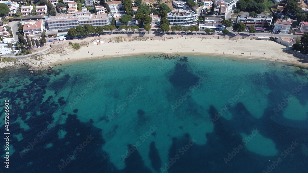 fotografia aerea playa costa brava