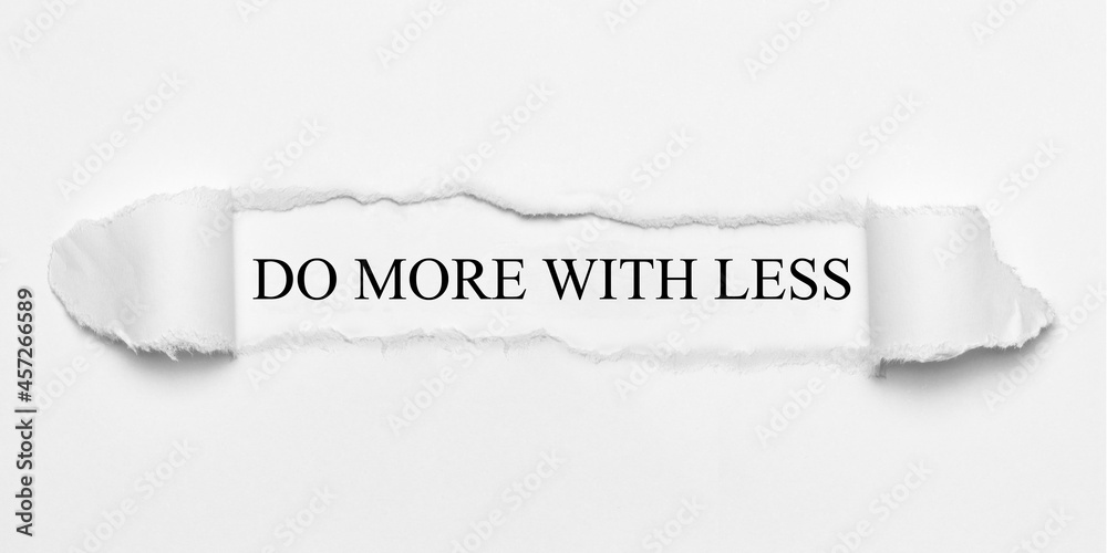 Obraz premium do more with less