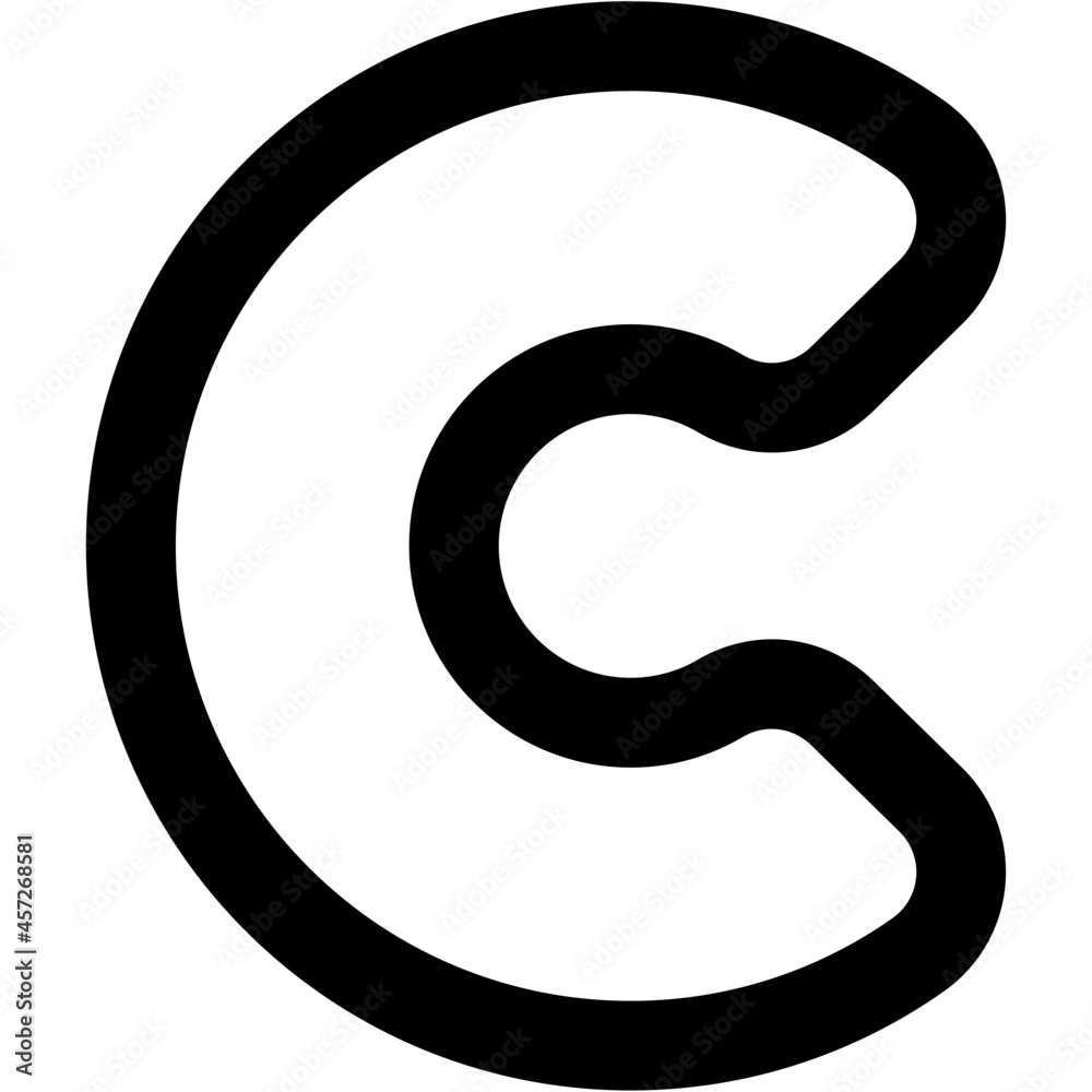 copyright icon on white background copyright icon on white background