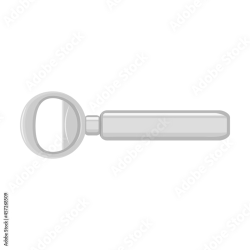 Bottle opener vector cartoon icon. Vector illustration corkscrew on white background. Isolated cartoon illustration icon of bottle opener .