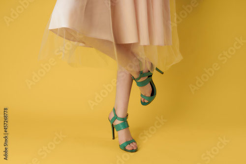 womens shoes green fashion parry modern style