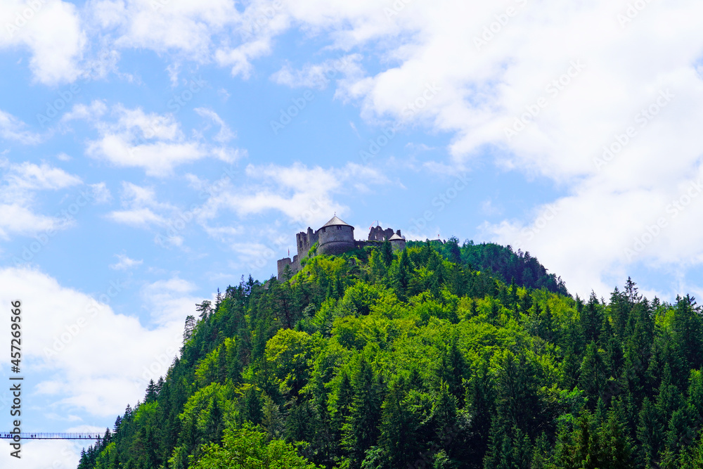 Fort Claudia with Ehrenberg Castle in Tyrol, Austria.
